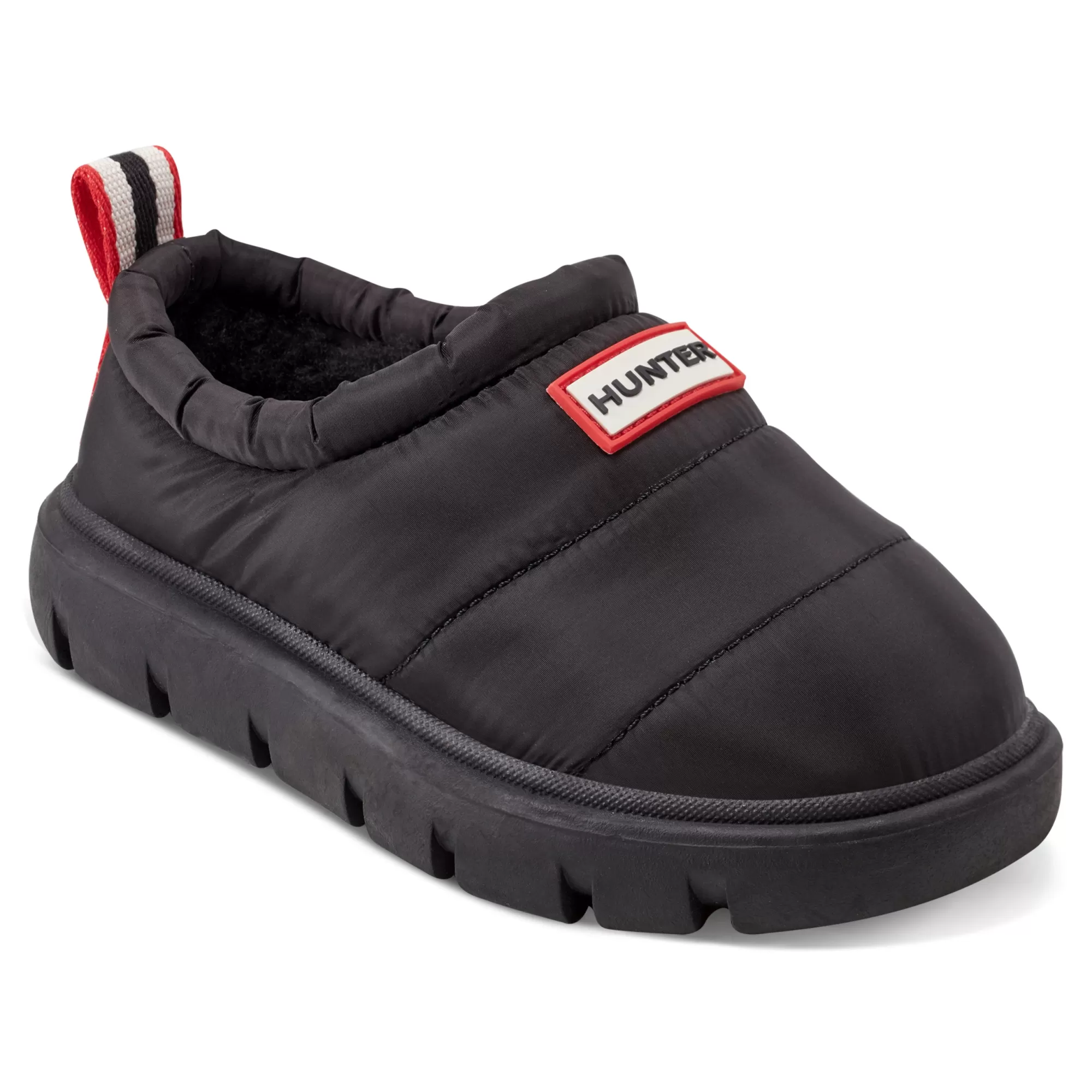 Hunter Big Kids Cody Lug Sole Insulated Water Resistant Slip-on Shoes Black Flash Sale